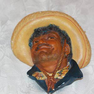 Vintage Bossons Chalkware Wall Hanging Art "Pancho" Made In England ~1960~